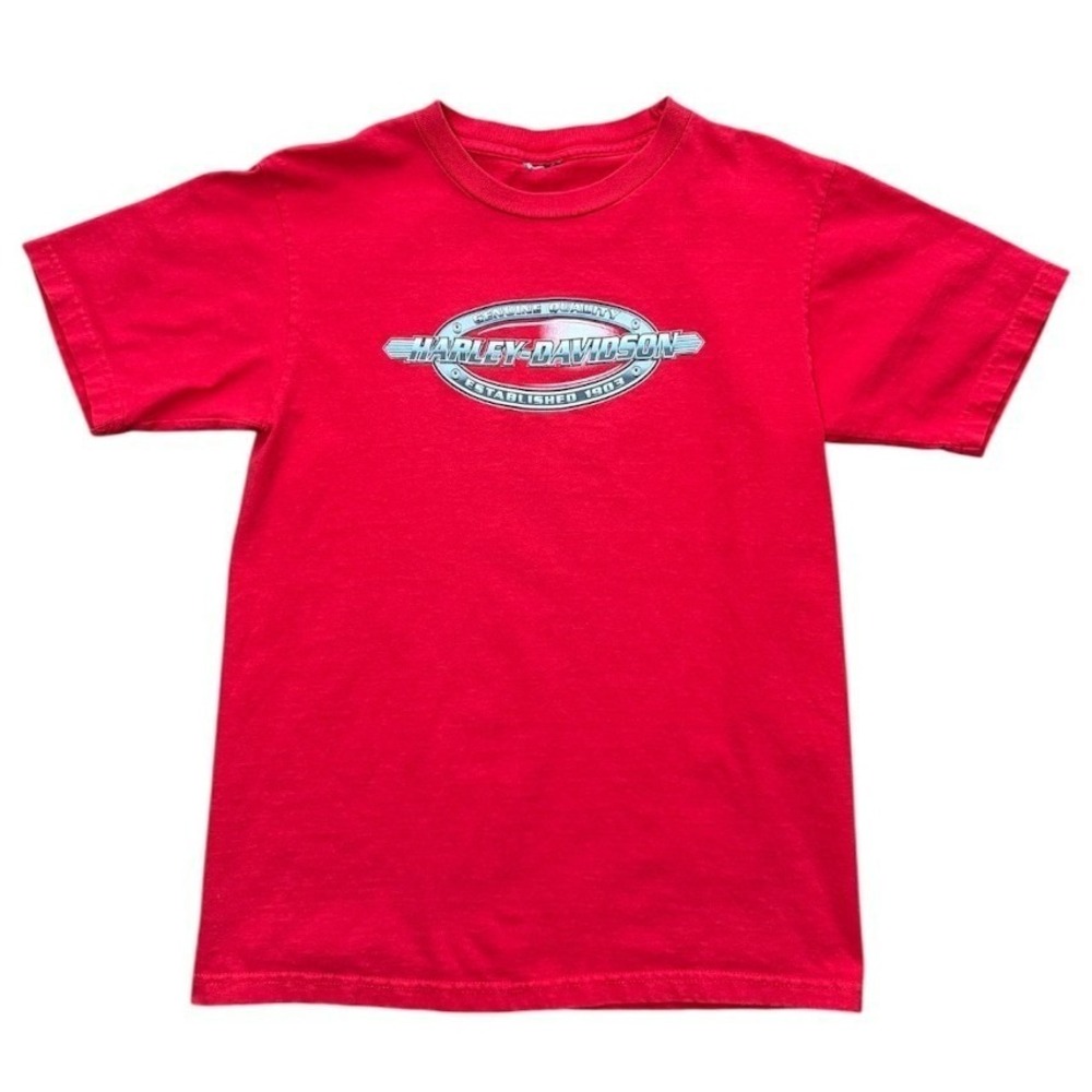 Vintage 90s Y2K Harley Davidson Montreal Quebec Biker Motorcycle Graphic T-shirt